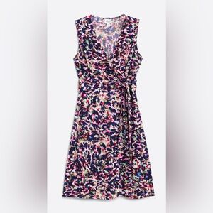 Julie Dillon laddie faux wrap dress. navy sz 20W